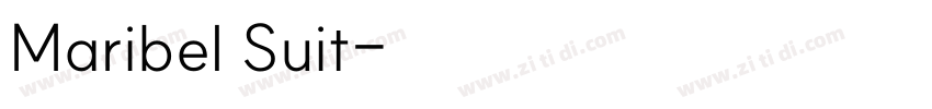 Maribel Suit字体转换